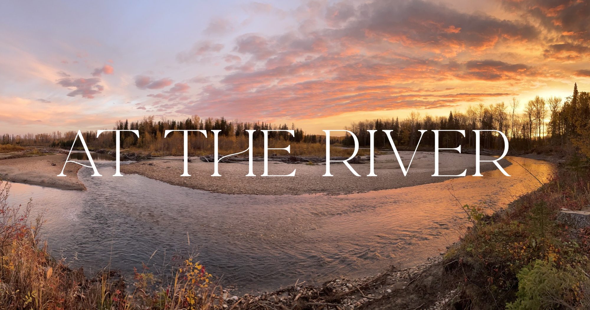 At The River—sunset over the Freeman River